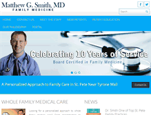 Tablet Screenshot of matthewgsmithmd.com